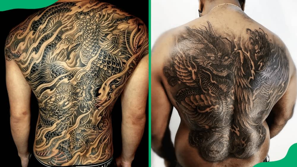 Large phoenix tattoo