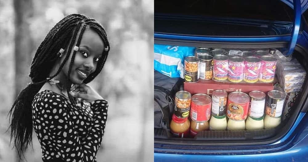 Pure love: Mom treats daughter to bootfull of groceries