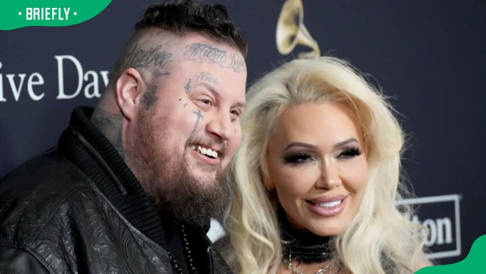 Jelly Roll and Bunnie XO during the 66 Grammy Awards at The Beverly Hilton
