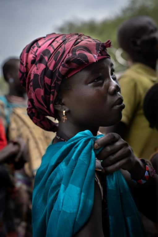 Needy: Violence in South Sudan has forced hundreds of thousands to flee their home