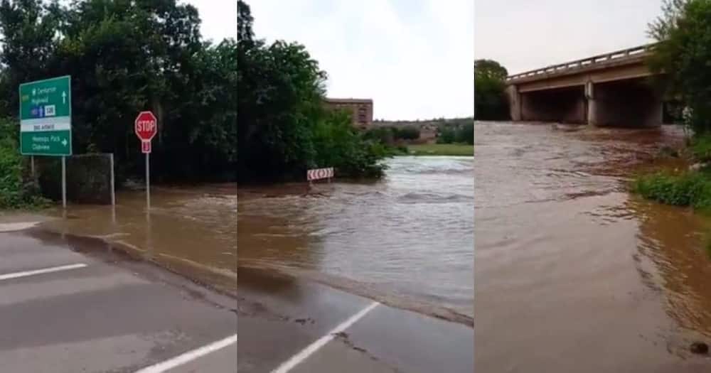 Rain, flooding, weather warning, Tshwane, Centurion, low-lying bridge, viral video, trending, Mzansi, South Africa