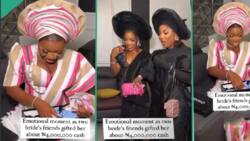 "This is true friendship": Bride emotional during wedding as 2 friends gift her R91k cash in Chanel shoebox