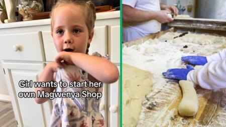 "I'm just going to make you some Magwenya": Adorable white girl plays with mom