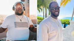 DJ Capital meets his role model, takes stunning snap with Diddy, Mzansi congratulates him: “You made it”