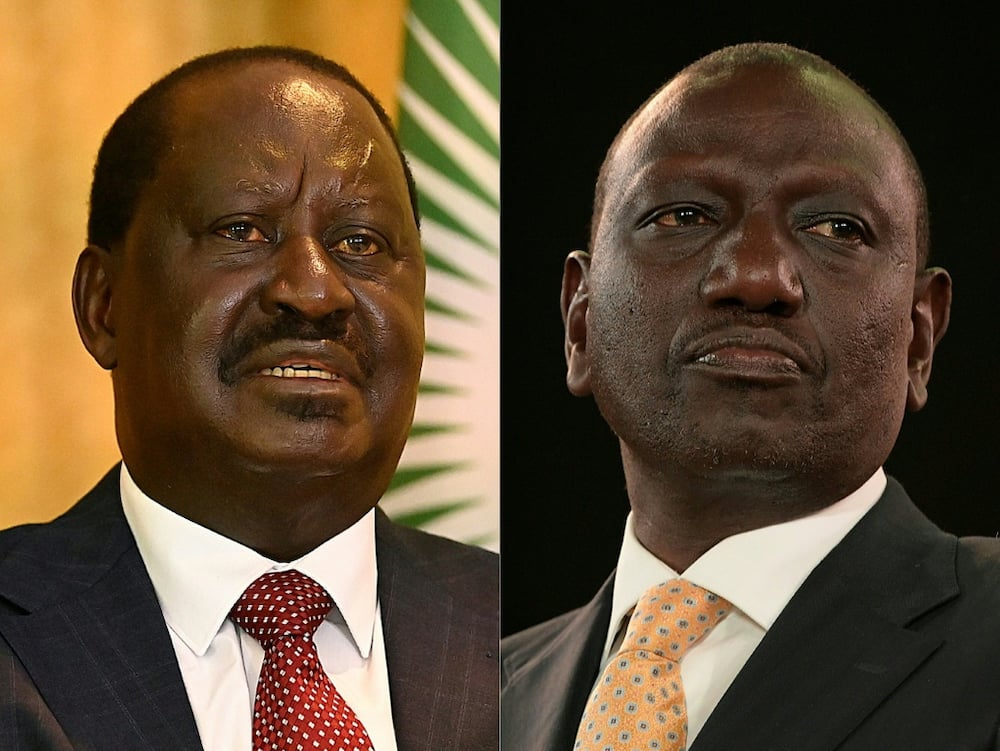 Kenya's presidential contest is shaping up to be a two-horse race between Deputy President William Ruto (right) and former Prime Minister Raila Odinga