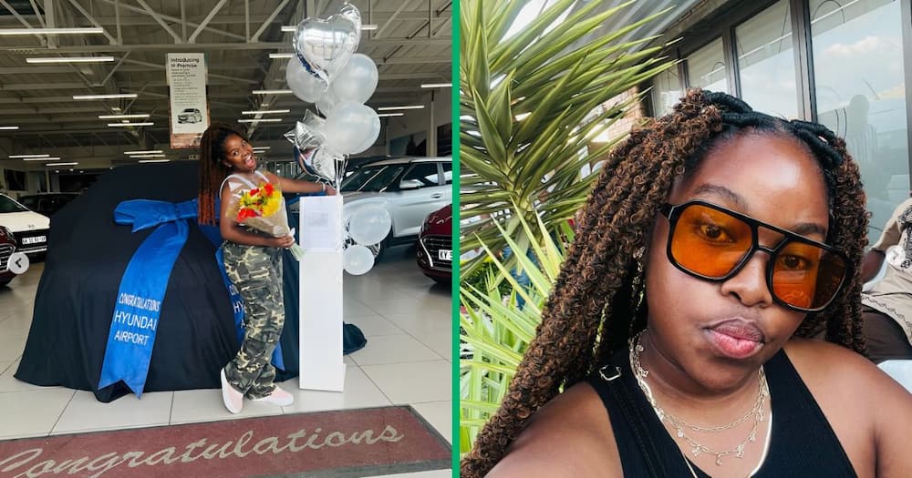 A woman shared a TikTok video surprising her mother with her new car.