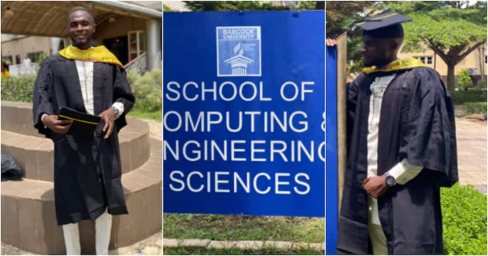 Praise be to God, BSc in Computer Science bagged - Man celebrates as he earns degree