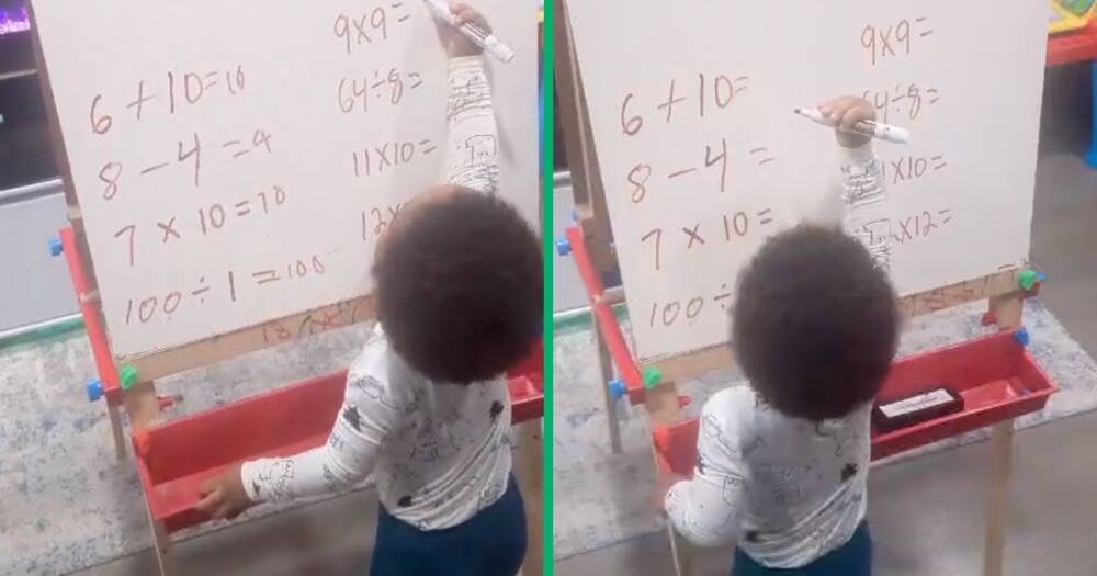 2-year-old does division and multiplication.