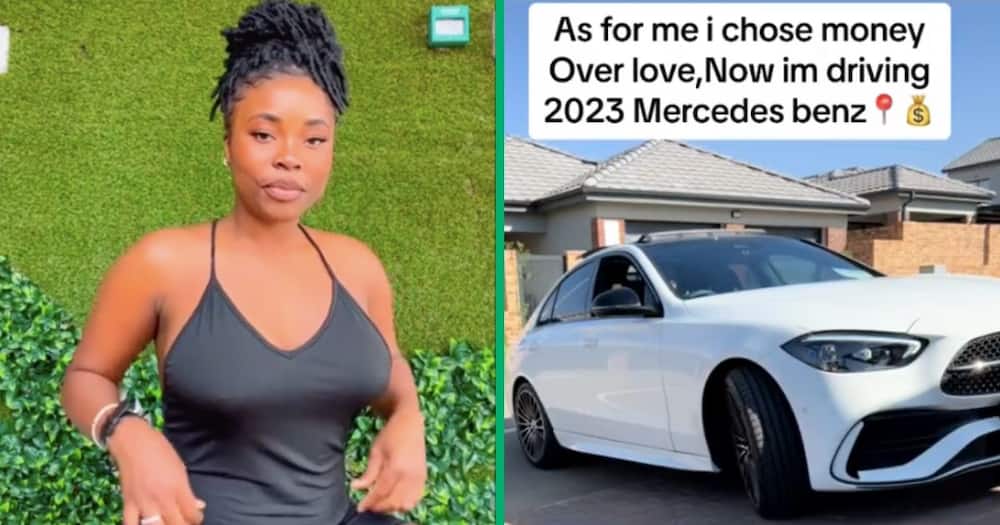 A woman who chose money over men scored her a Mercedes Benz and a nice life