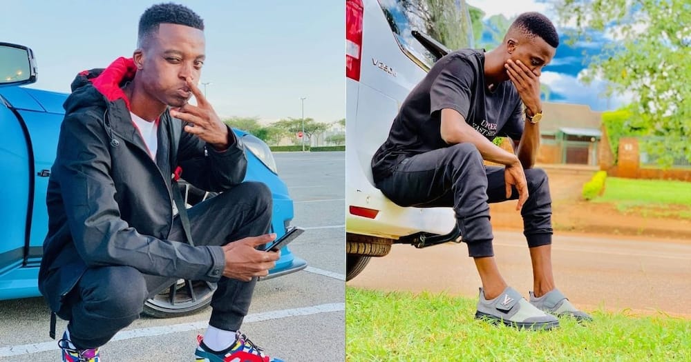 King Monanda shares before and after pics of himself, Mzansi impressed