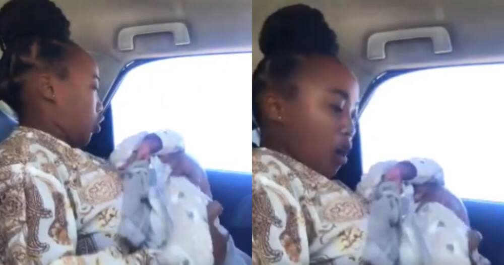 Mom Rocks Baby to Sleep While Singing Amapiano, Leaves Mzansi Howling
