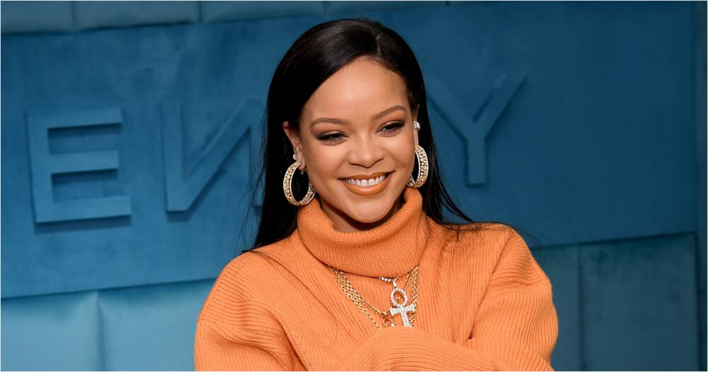 Rihanna surprises fan at a petrol station in Barbados