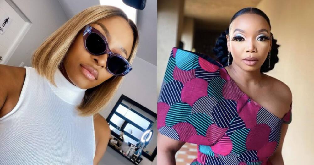 Thembisa Mdoda Nxumalo gets a lovely surprise from DJ Zinhle