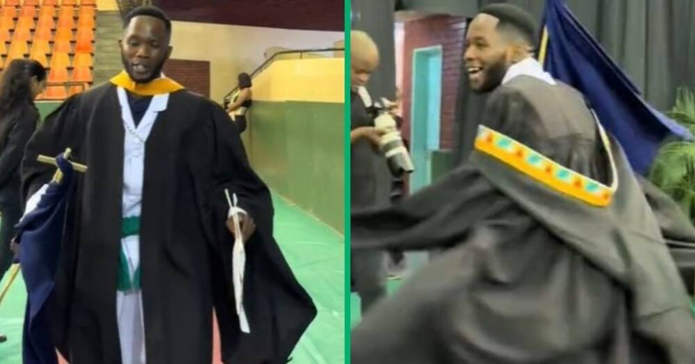 UKzn graduate does Zion dance at graduation ceremony