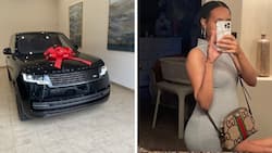 Young woman receives awesome push gift, brand new R3 million Range Rover