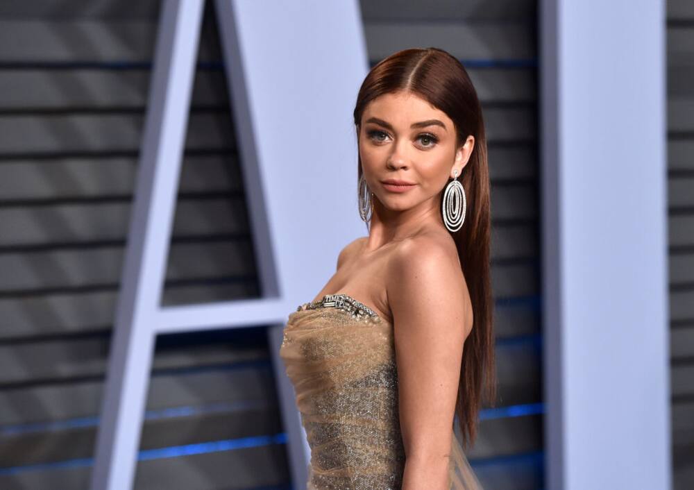 Sarah Hyland posed for a portrait