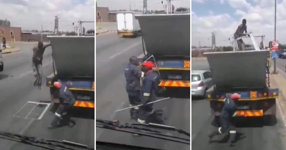 Looting, video, truck, Mzanis