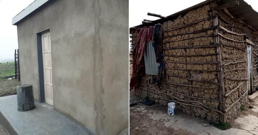 Good Samaritan builds house for struggling granny, inspires Mzansi