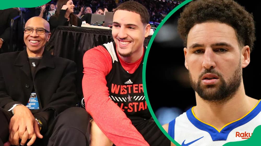 Klay Thompson and his father Mychal