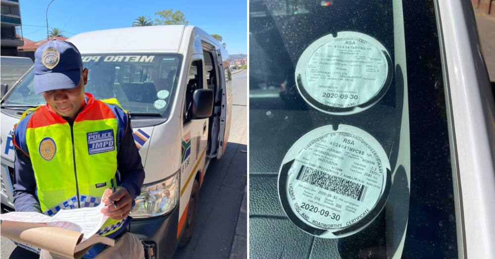 JMPD officer found with an expired licence disk