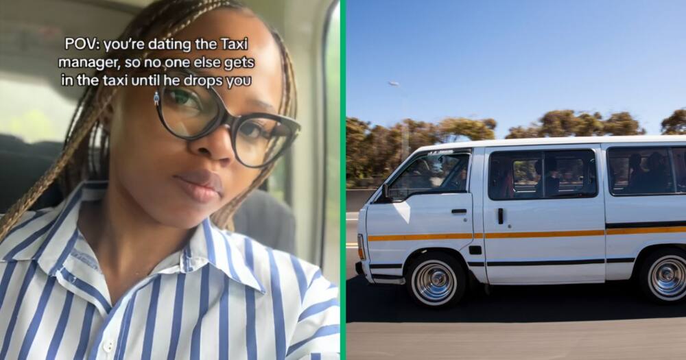 A KZN woman joked on TikTok about dating a taxi driver who dropped her off before letting anyone in.