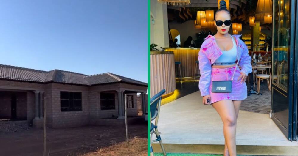 A 25-year-old has become an inspiration after she built her mother a house.