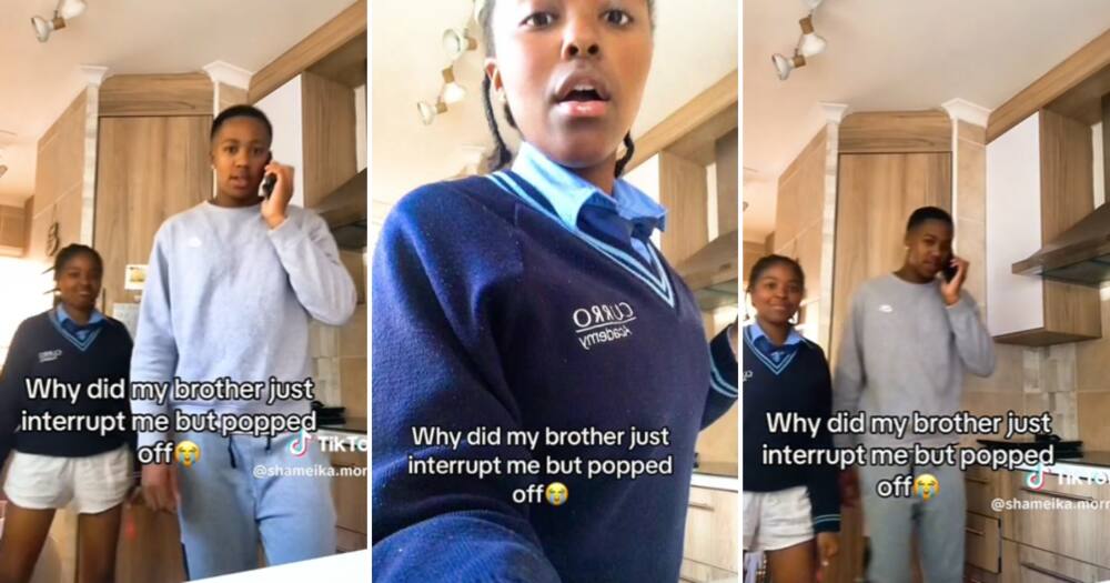 Curro Student’s Cute Brother Ruins Her TikTok Dance Video, Mzansi Gals ...