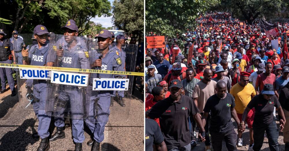 Police arrested over 500 protestors during EFF national shutdown