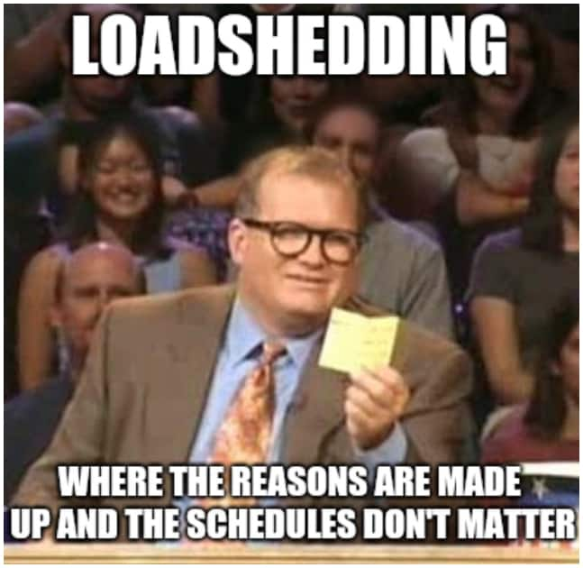 South Africans Lighten The Mood With Hilarious Memes On Load Shedding