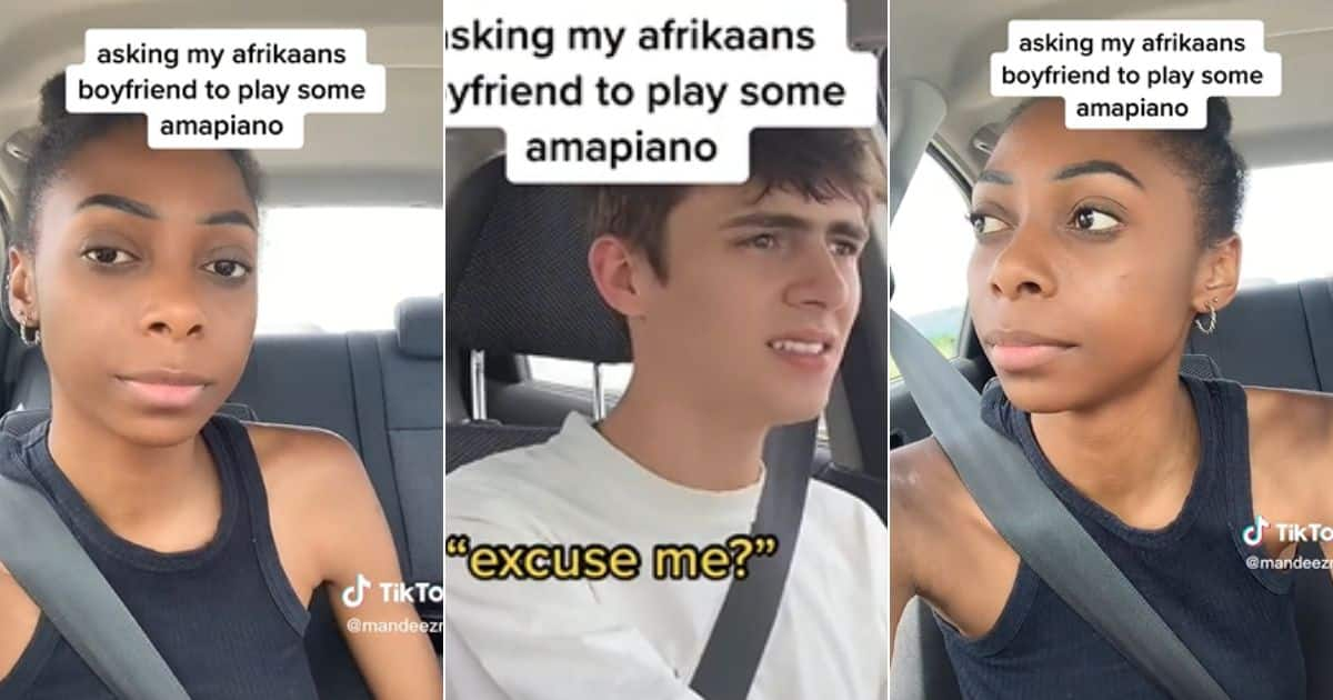 Woman Asks Afrikaans Boyfriend to Play Amapiano but He Fails, Video of ...