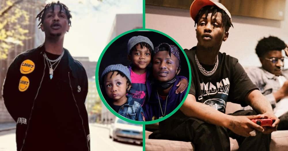 Emtee gushes over his sons.