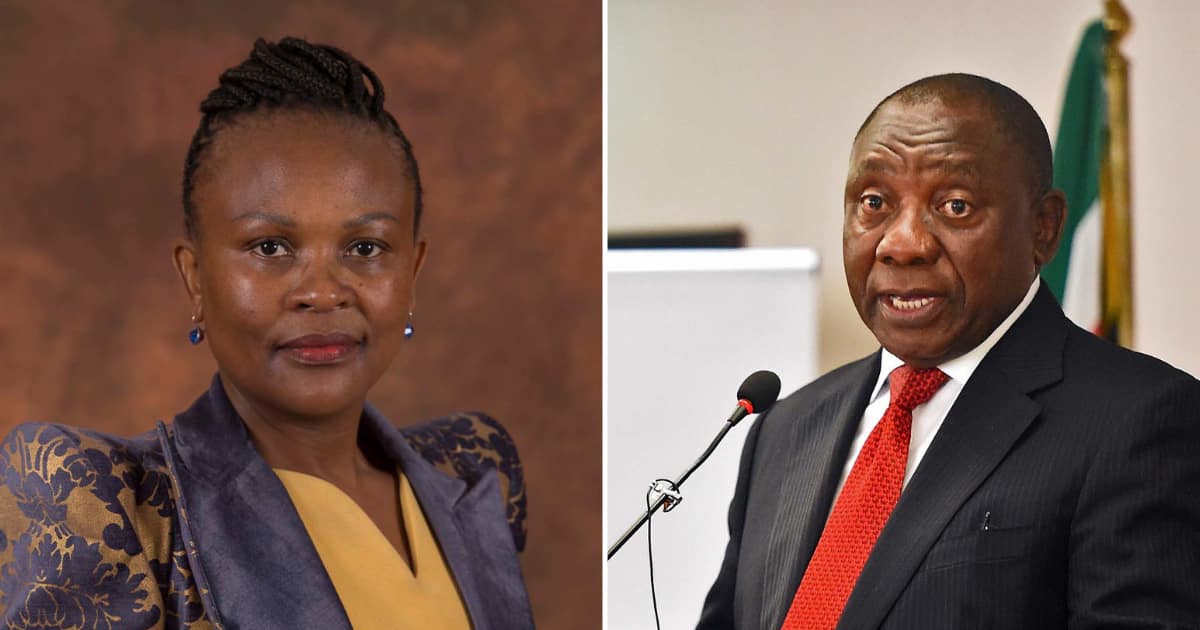 Mkhwebane challenges her suspension, accuses Ramaphosa of violating her ...