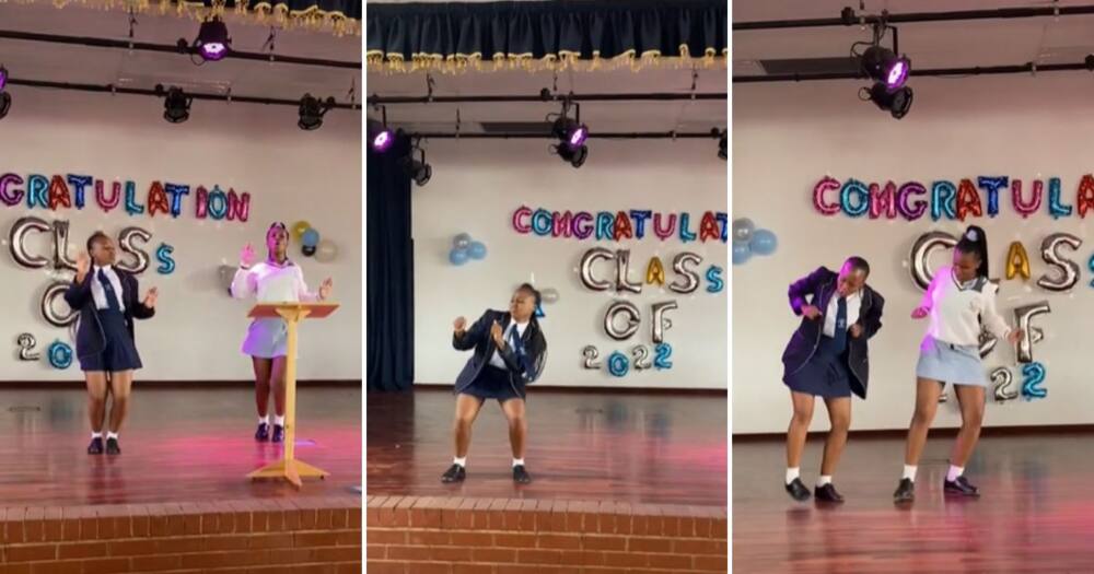 Dancing Girl Celebrates Completing High School