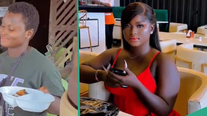 Woman who sells street food turns into beautiful slay queen, TikTok video attracts admirers