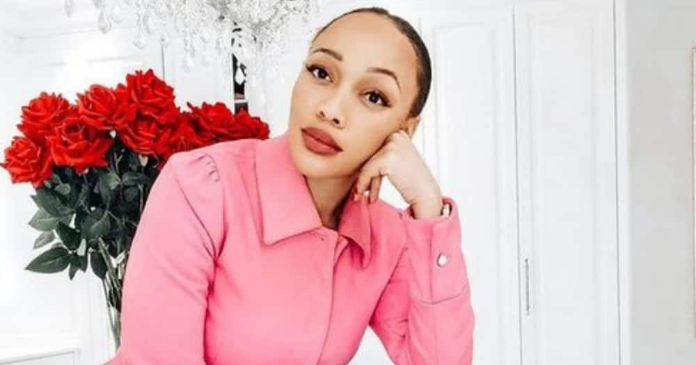 Thando Thabethe breaks her toe in freak accident while working out