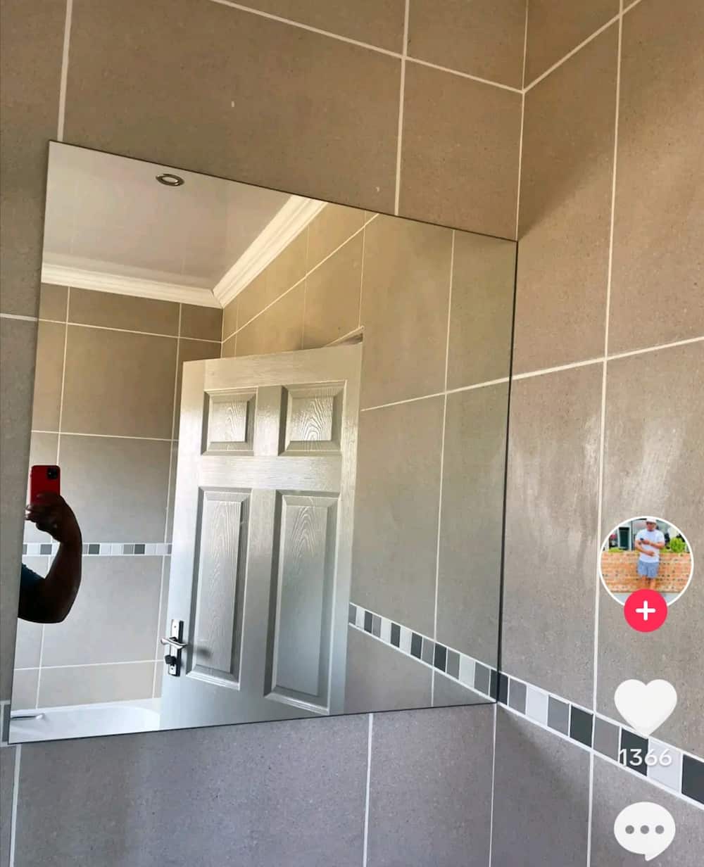 The Proud homeowner took a pic of his beautiful bathroom.