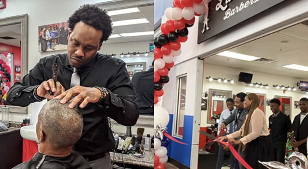 Un homme noir déterminé qui a purgé une peine de prison ouvre son tout premier salon de coiffure chez Walmart (photos)