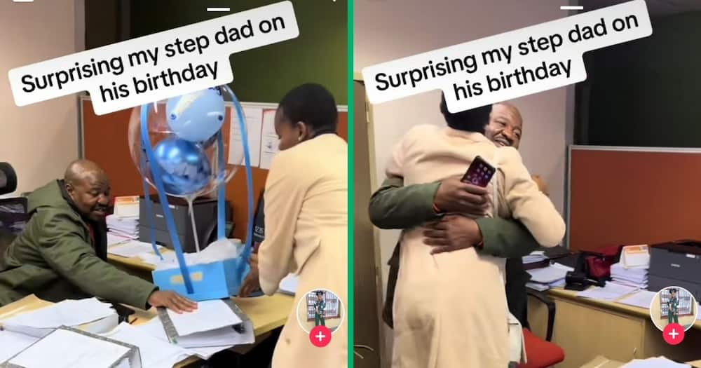 A stepdad was surprised by his stepdaughter