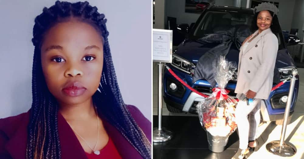 A young financial manager from Johannesburg is amped about purchasing her first vehicle