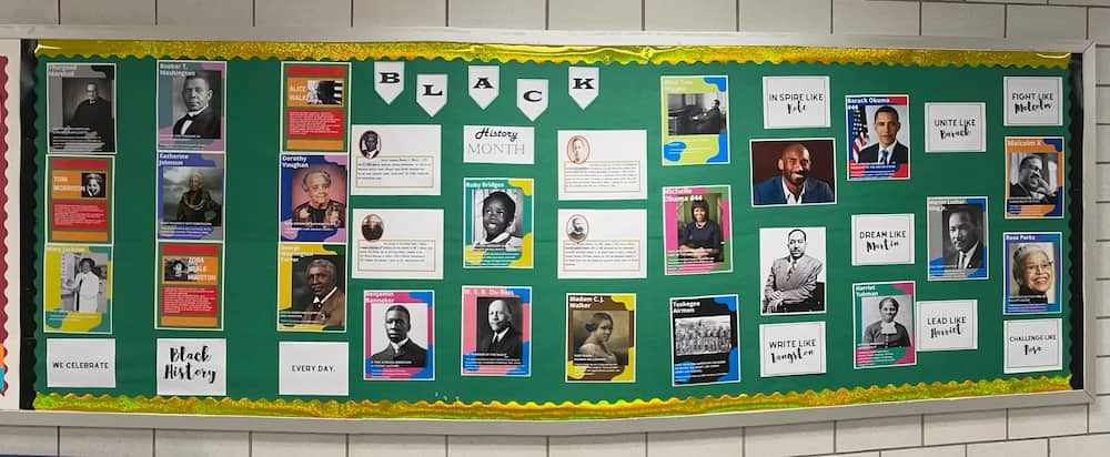 Black History Month bulletin board printables