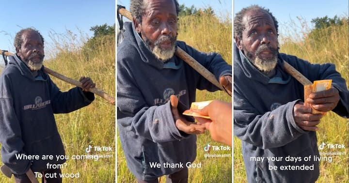 BI Phakathi Gives Hungry Grandpa Money for Food in Viral Video ...