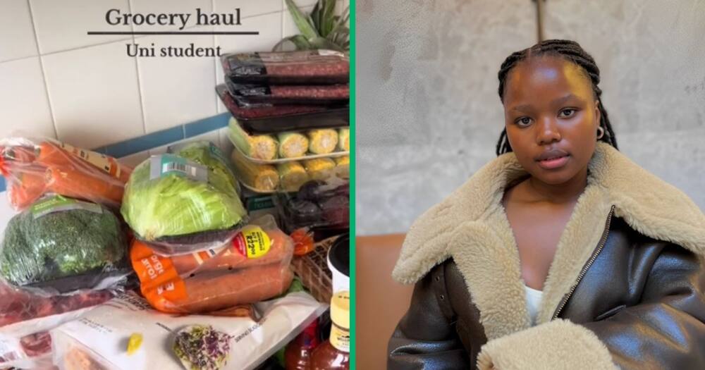 A Cape Town student captured her grocery haul on TikTok, stunning netizens.