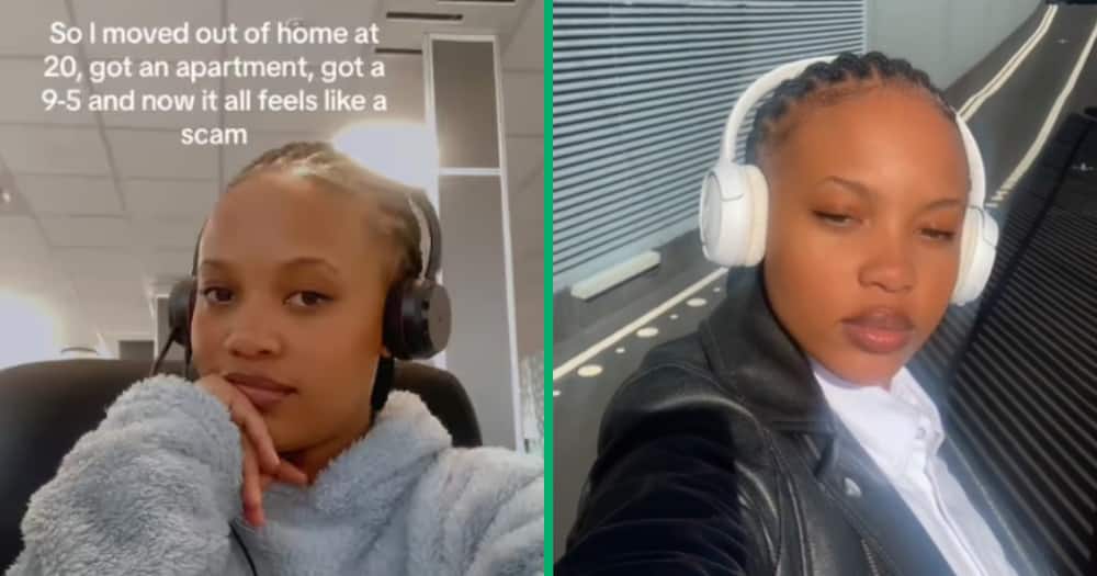 Mzansi woman, tired of working. 20 years old, TikTok video cnfession