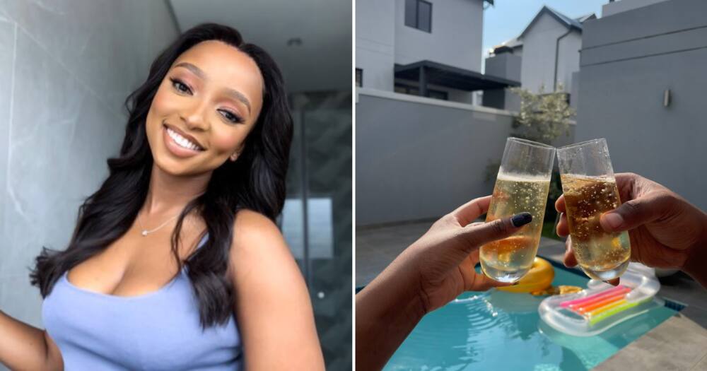Nozipho Makhanya beaming over her lux new home