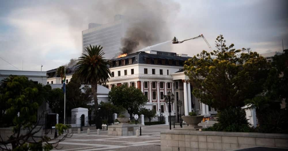 Constitutional Court, Parliament, fire, Cape Town, Johannesburg