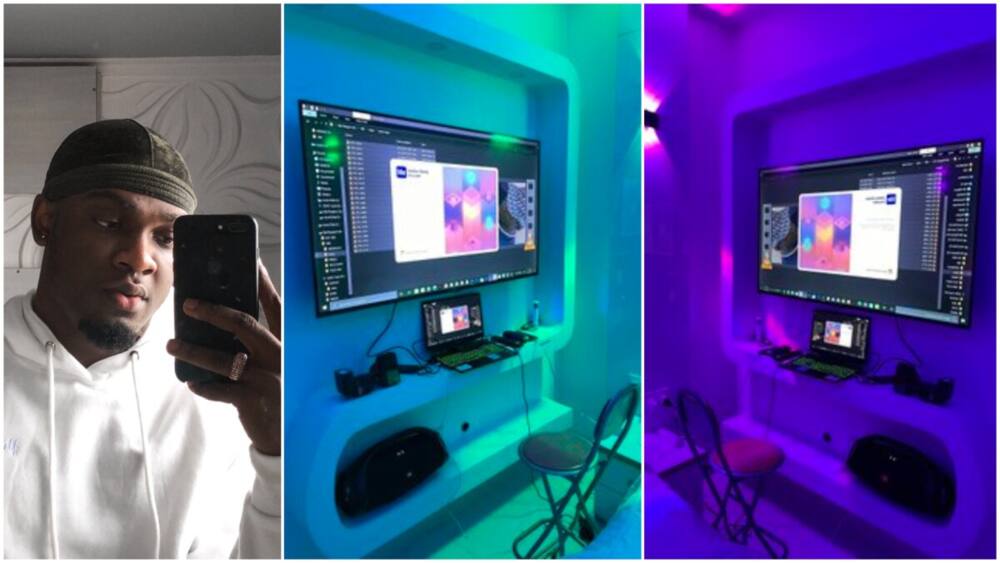 Young Man Stuns People with BeautifulOffice he Created inside his House, Photos Go Viral