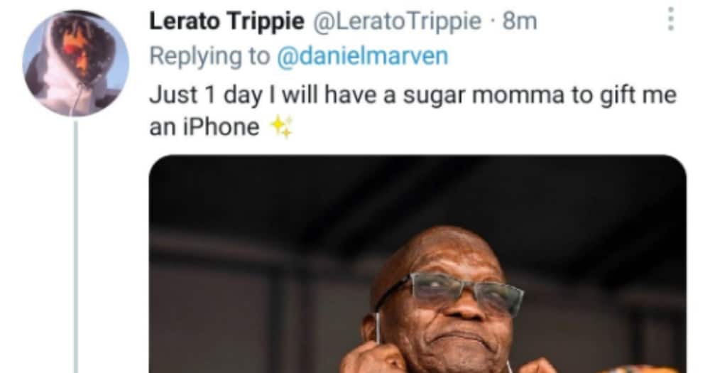Man, Sugar mama, iPhone, Twitter reactions