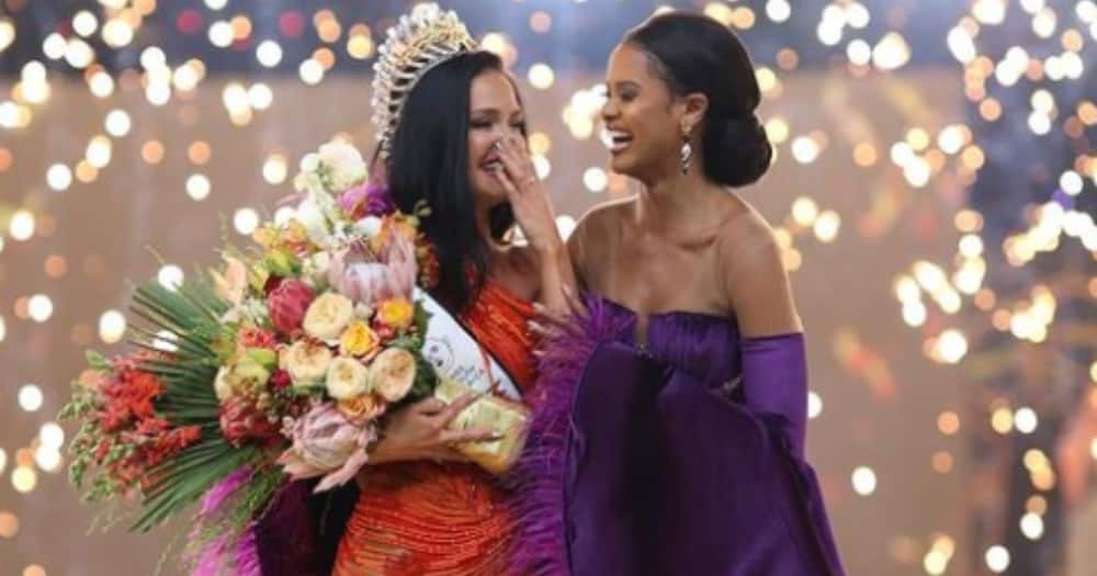The new Miss SA, Natasha Joubert left Ndavi Nokeri a sweet message on social media