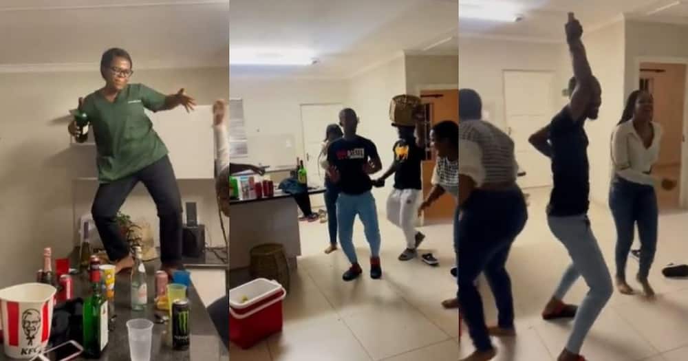 Friends dancing, new home, homeowner, viral video, Khula, Bello no Gallo, trending, South Africa, Mzansi reacts