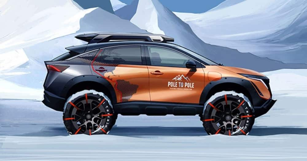 Nissan, EV, North Pole, South Pole